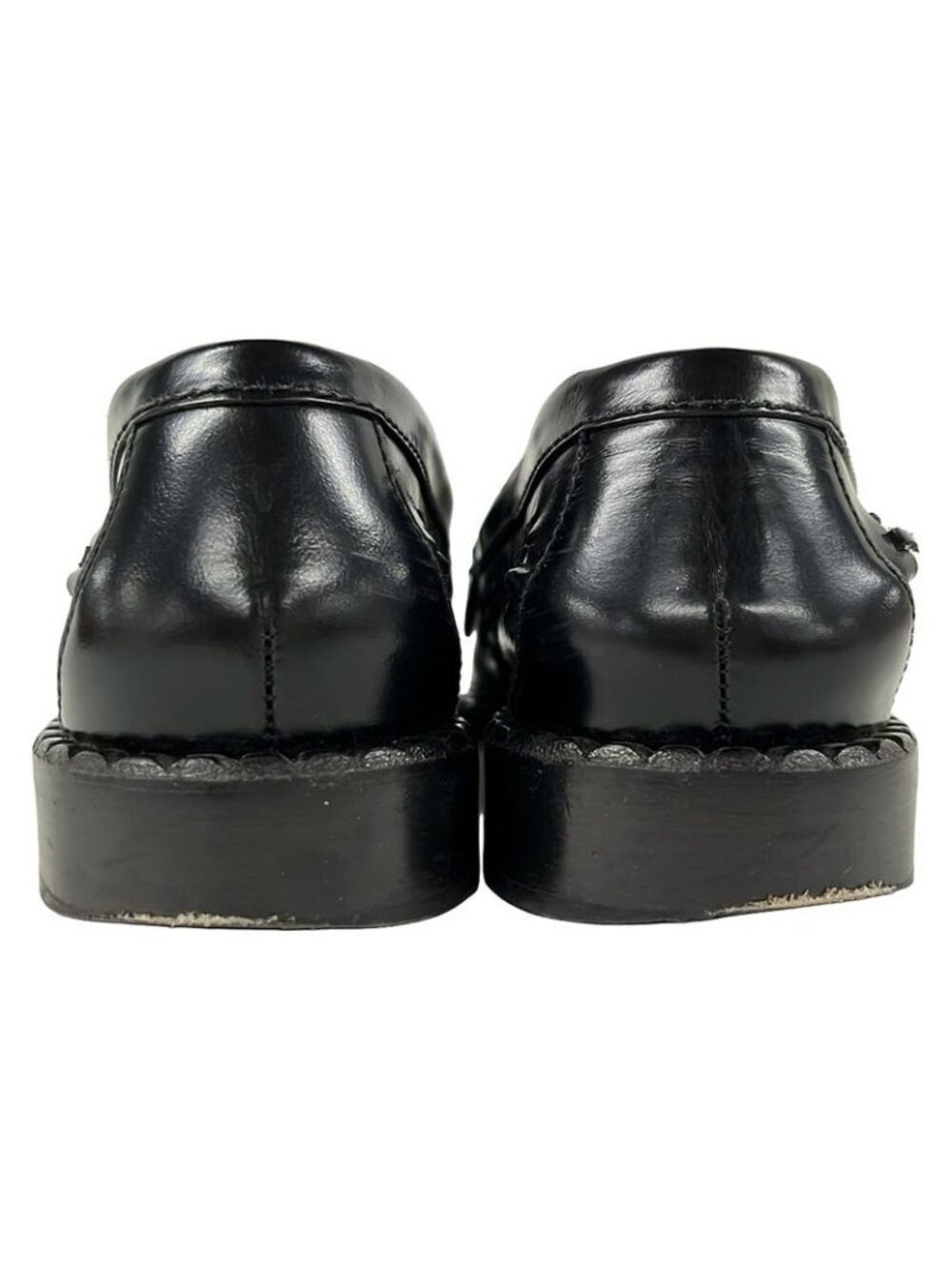 Prada Loafers 36.5 Black Moccasins Leather - Picture 3 of 11